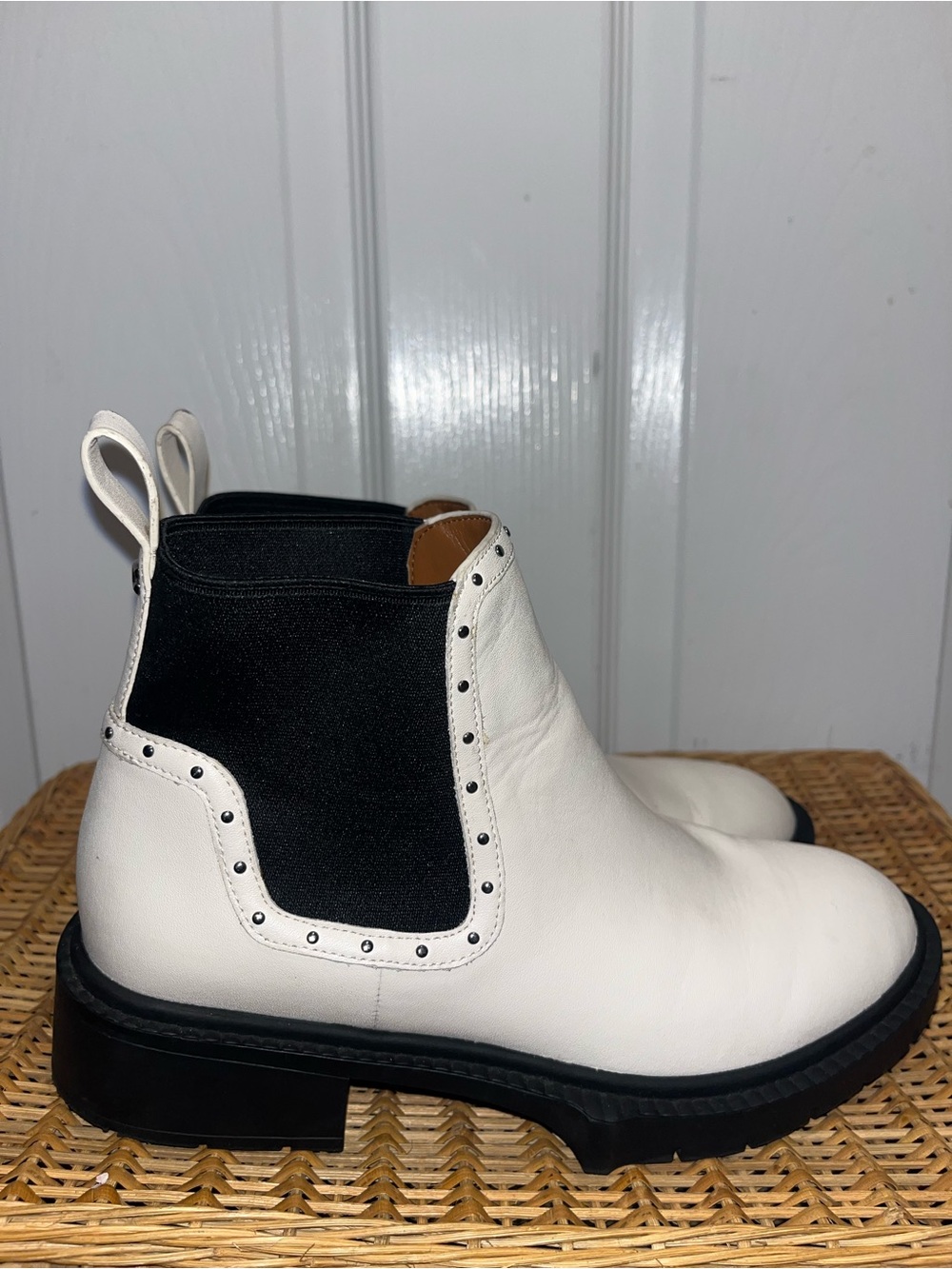 COACH Lory booties in Chalk